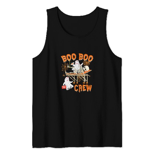 nurses Job Boo Boo Crew Doctor Paramedic EMT nurses Halloween 037 Tank Tops
