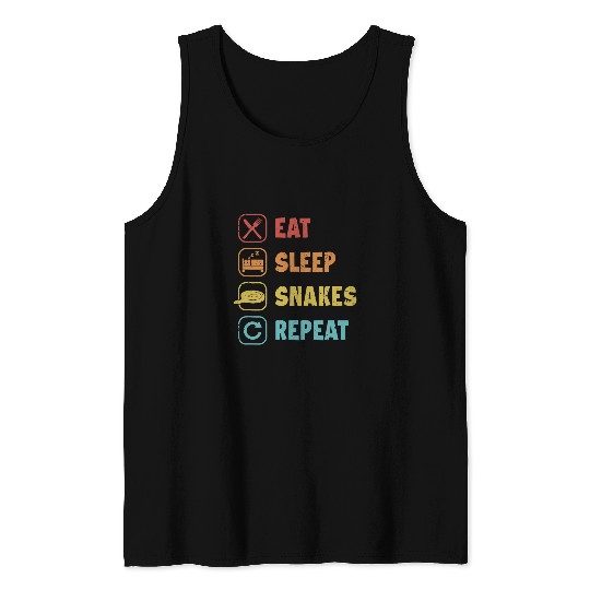 Python Pet Eat Sleep Snakes Repeat Pythonidae Banana Ball Python Tank Tops