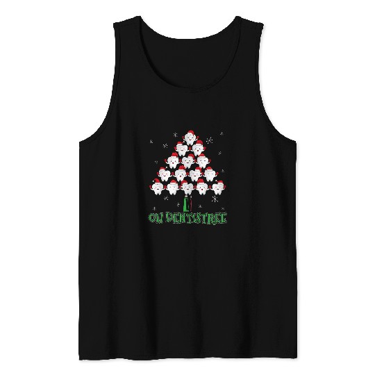 dentists Job Oh dentistsree Christmas Dental Christmas 01 Tank Tops