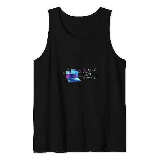 Python Pet Computer Science Python Programmer Eat Code Sleep Repeat Tee Tank Tops
