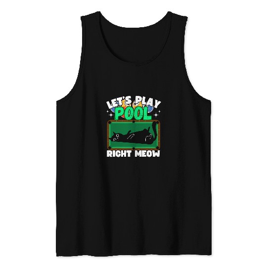 Sport Billiard Pool Billiard Team 8 Ball Pool Player Cats Billiard 1 Tank Tops