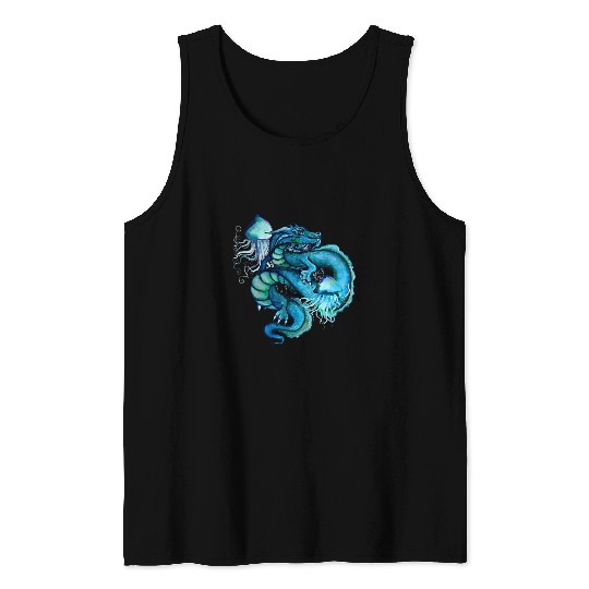 Dragon Pet Chinese Dragon Sea Dragons Artwork Tank Tops