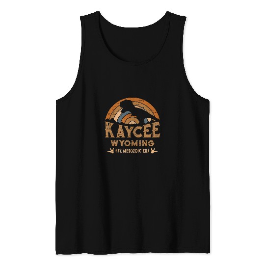 Dinosaur Pet Kaycee Wyoming WY Dino Dinosaur Paleontology TRex Tank Tops