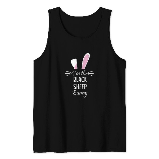 Sheep Pet Im The Black Sheep Bunny Matching Family Easter Party Tank Tops