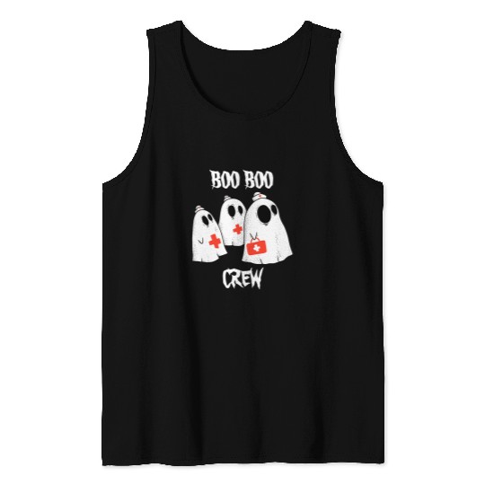 nurses Job boo boo crew nurses doctor healthcares worker halloween Tank Tops