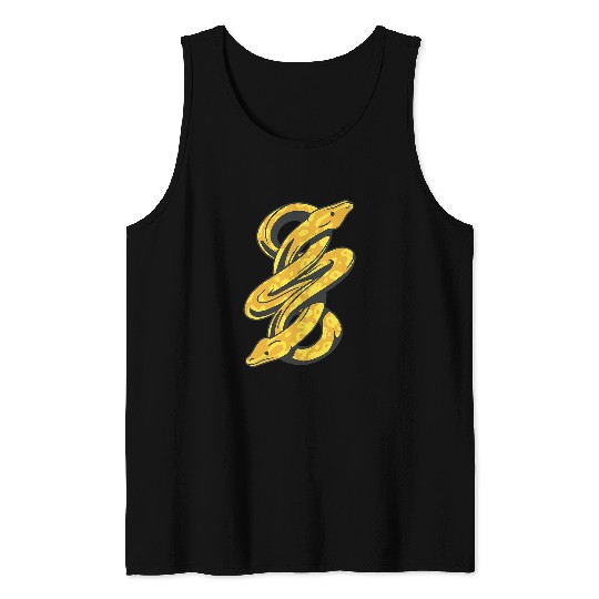 Python Pet Banana Ball Python Herpetologist Snake Lover Tank Tops