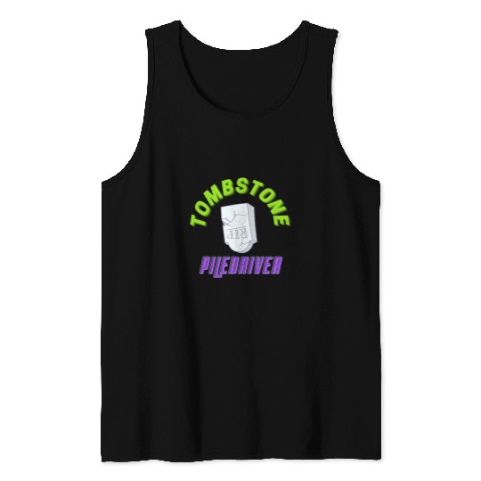 Sport Wrestling Tombstone Piledriver Wrestling Fan Design for Men and Women Tank Tops