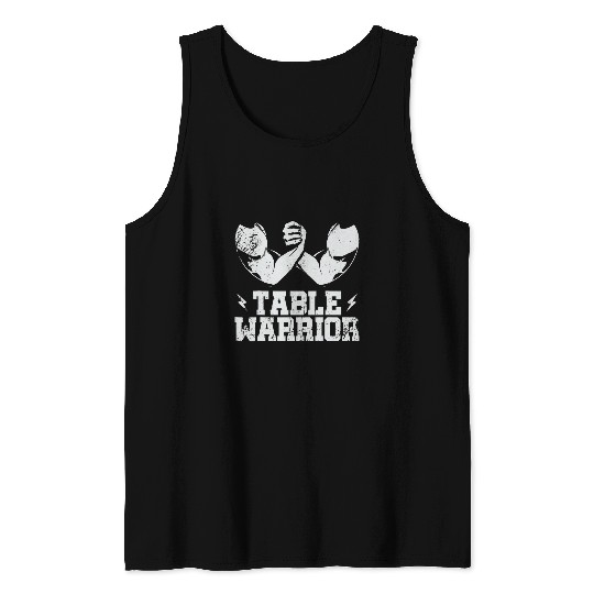 Sport Wrestling Table Warriors Funny Arm wrestling Tank Tops