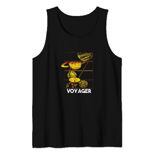 Astronaut Job Voyager Space Probe Spacecraft Solar System Planet Space Tank Tops