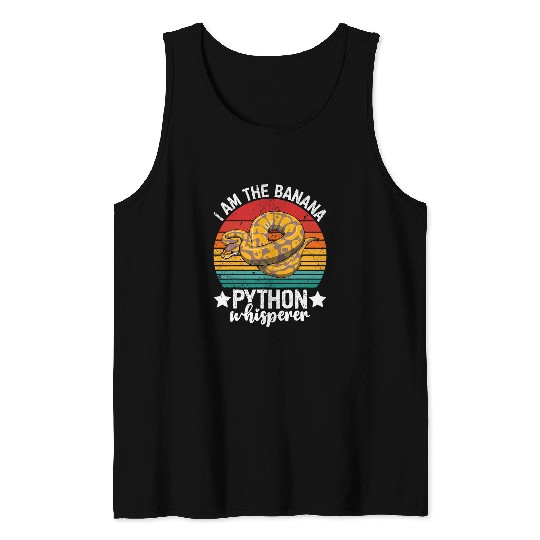 Python Pet I am Banana Ball Python Whisperer 2Royal Banana Ball Python Tank Tops