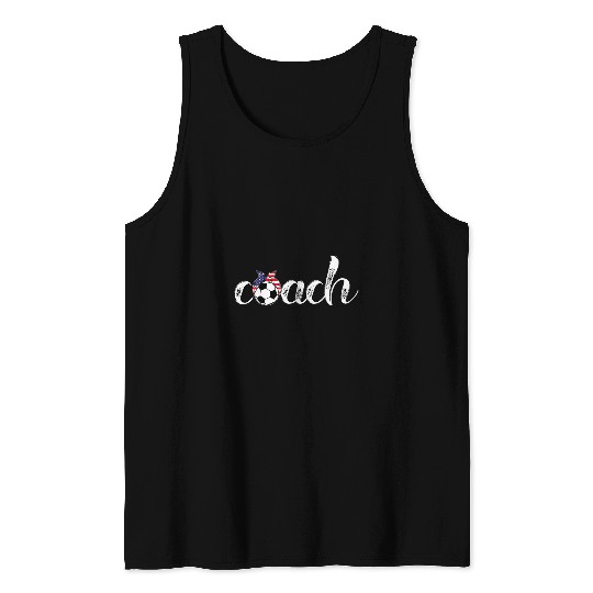 Gift for Womens Soccer Coachs Player 2US Girls Soccer Coach Tank Tops