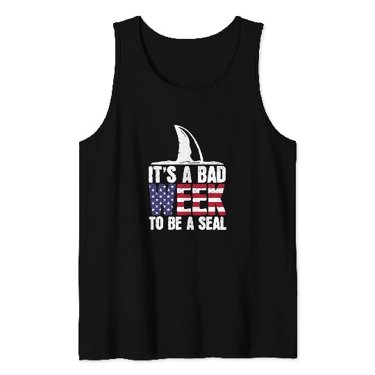 Shark Pet Its A Bad Week To Be A Seal 7 Tank Tops