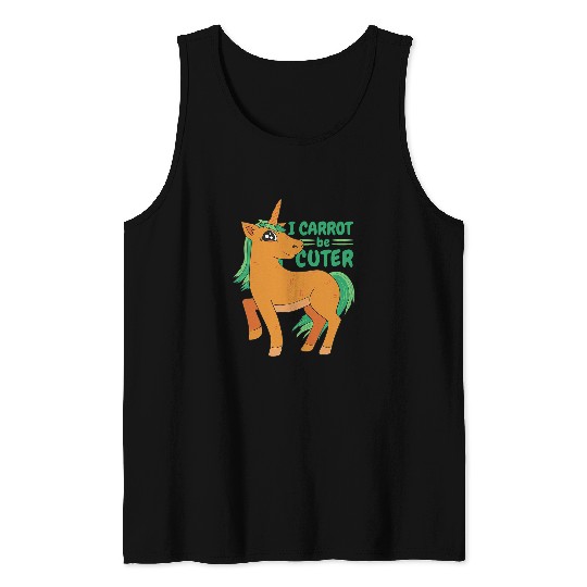 Unicorn Pet I Carrot Be Cuter Tank Tops
