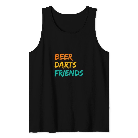 Beer Fun Beer Darts Friends Dart Player Dart Board Bullseye Triple 20 2 Tank Tops