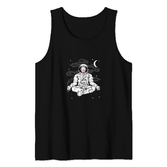 Astronaut Job Yoga Saitama Inu Coin To The Moon Crypto Token Men Tank Tops