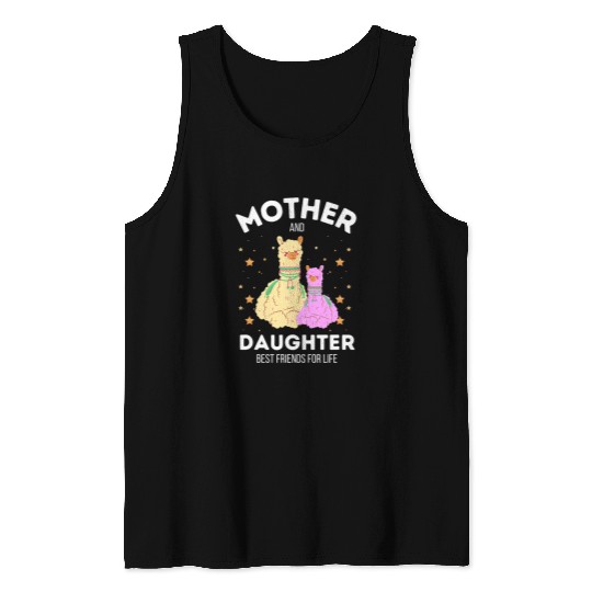 Llama Pet Mother and daughter friends for life mothers day Tank Tops