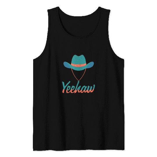 Horse Pet Yeehaw Bullriding Horse Riding Tank Tops