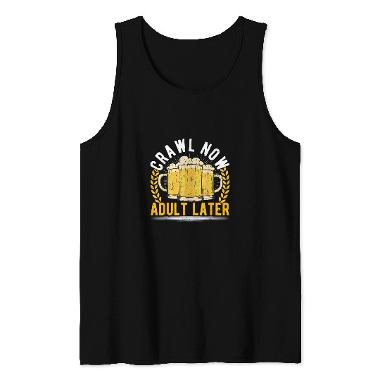 Beer Fun Bar Crawl Beer Hopping Liquor Spirits Pub Crawl 4 Tank Tops
