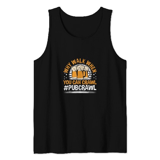 Beer Fun Bar Crawl Beer Hopping Liquor Spirits Pub Crawl Tank Tops