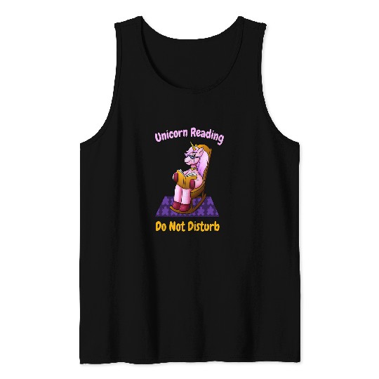 Unicorn Pet Reading Do Not Disturb 2 Tank Tops