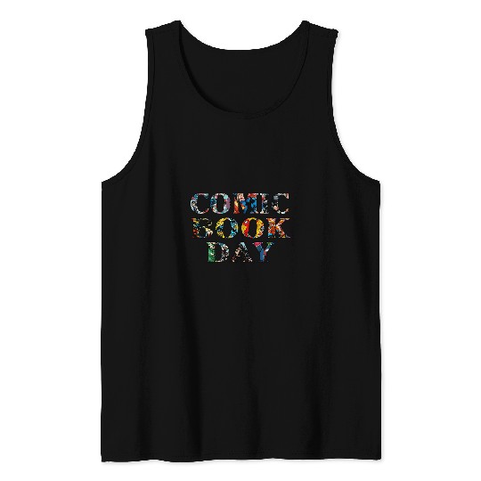 Book Fun Comic Book Comic Con Tank Tops