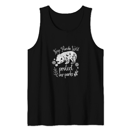 Bear Pet Florida Wildlife Parks Bear Design Protect Our Parks Tank Tops