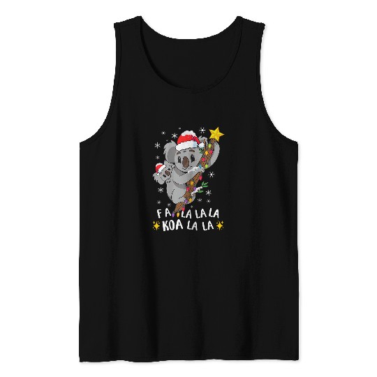 Koala Pet Fa la la La Christmas Baby Koalas Xmas Tank Tops