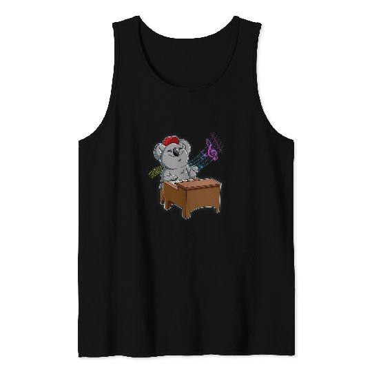 Koala Pet Piano Tank Tops