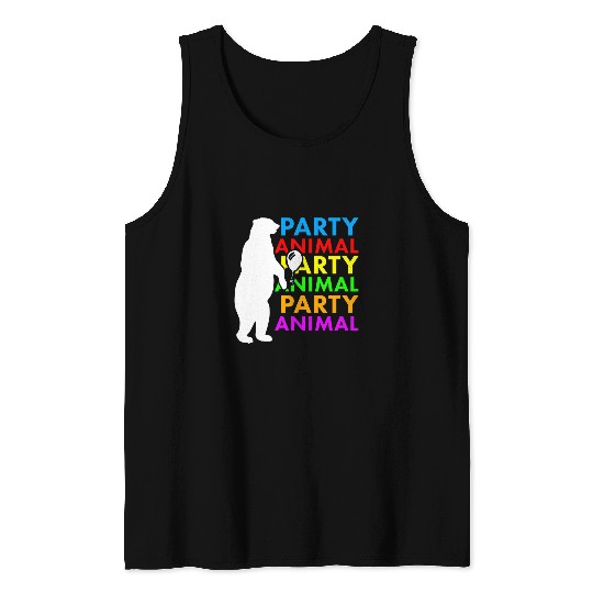 Bear Pet Cute Party Animal Birthday Gift 2For Polar Tank Tops
