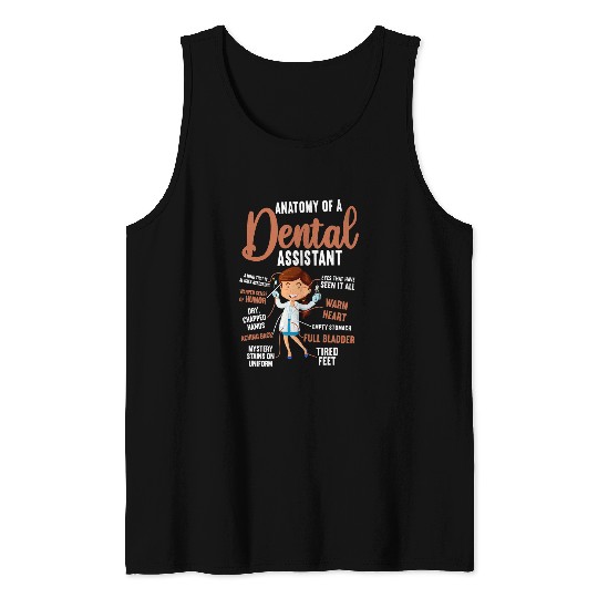 dentists Job Assistant Anatomy 01 Tank Tops