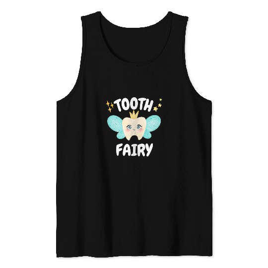 dentists Job Tooth Fairy Funny Dental Princess Women Kids Girls Matching Tank Tops