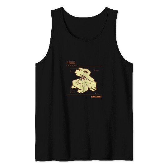Frog Pet Minecraft The Wild Frog Schematic Poster Tank Tops
