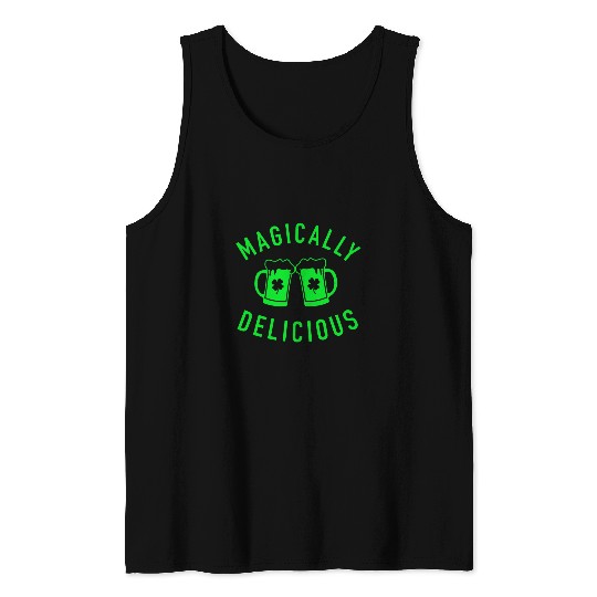 Beer Fun Magically Delicious Funny St Patrick Day Drinking Beer Tank Tops