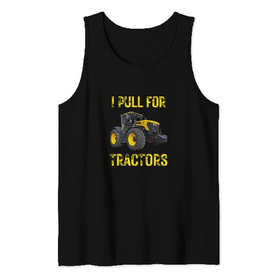 Tractor Fun driving Dirt Machines Construction Truck Vehicles Tank Tops