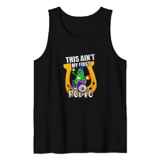 Sport Pickleball Saying Aint My First Rodeo 1 Tank Tops