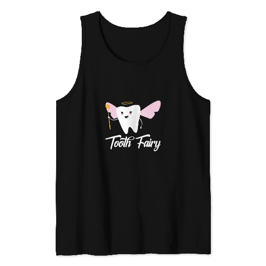 dentists Job Tooth Fairy Cute Halloween dentists Life Scary Orthodontist Tank Tops