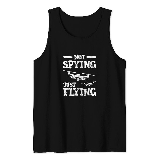 funny detective espionage secret agent spy enemies drone Tank Tops