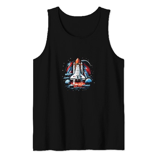 Space Shuttle Science Astronomy 28 Tank Tops