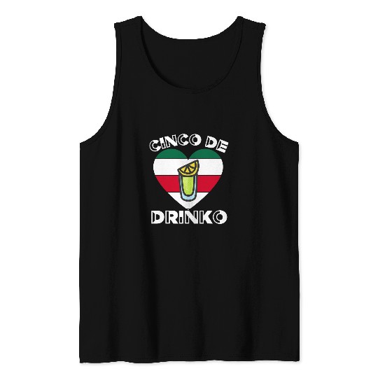 Bartender Job Cinco De Drinko Women Bartender De Mayo Tequila Lover Tank Tops