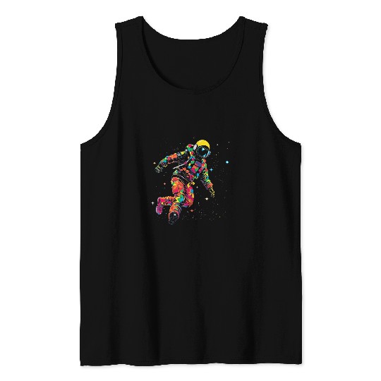 Astronaut Job EDM Dance Festival Space Solar System 14 Tank Tops