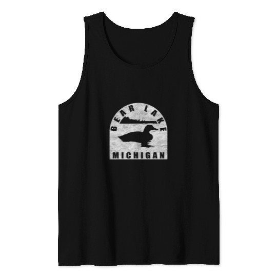 Bear Pet Bear Lake Loon Michigan Tank Tops