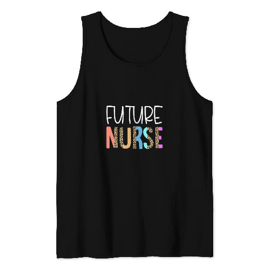 nurses Job Future nurses Bohemian Cheetah Leopard Print Pattern Tank Tops