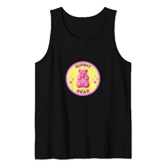 Bear Pet Kids Girls Gummy Bear Cute Candy Kids Gummy Bear Tank Tops