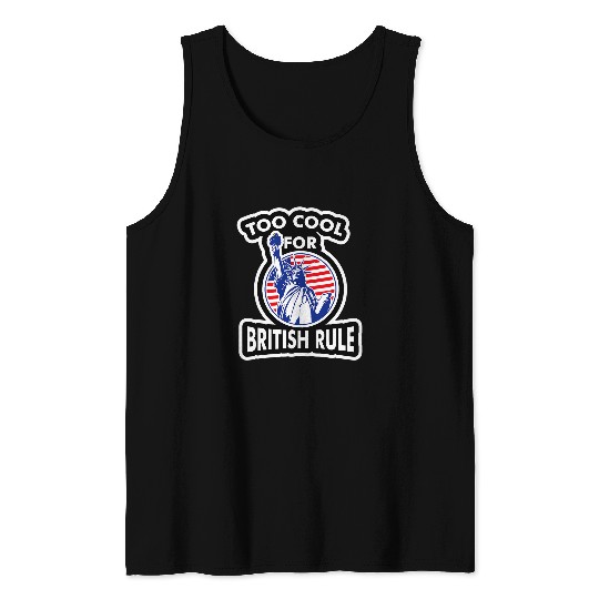 4th of July for Men Women Patriotic American Cool Party Tank Tops