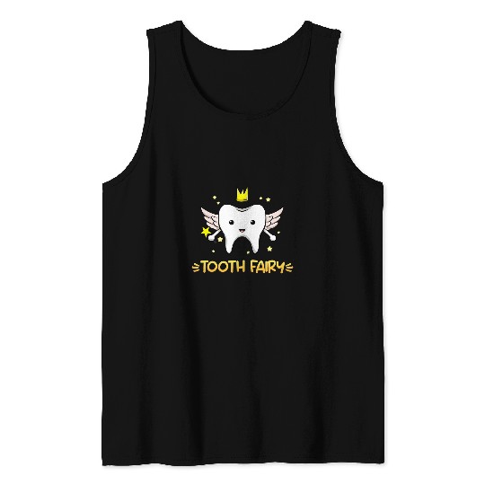 dentists Job Assistant dentists Brace Teeth Tooth Fairy Angel Tank Tops