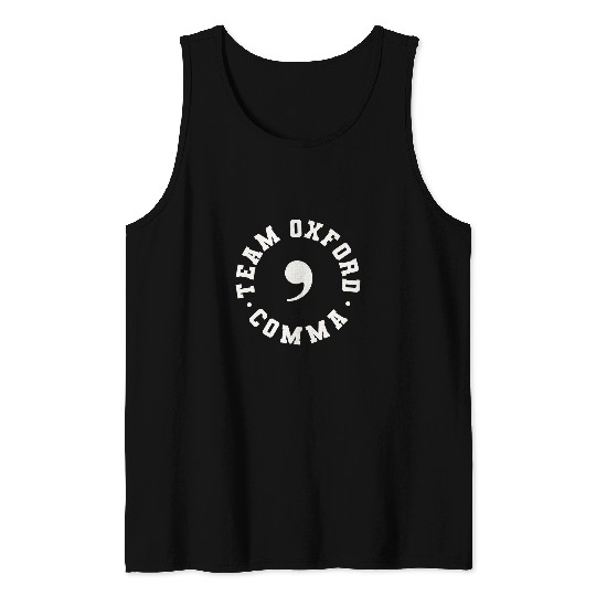 Police Job Funny Team Oxford Comma Grammar Police Tank Tops