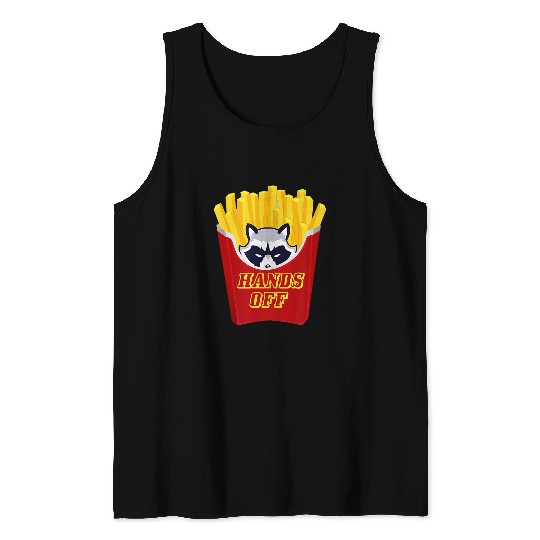 Raccoon Pet French Fries Raccoon Tank Tops
