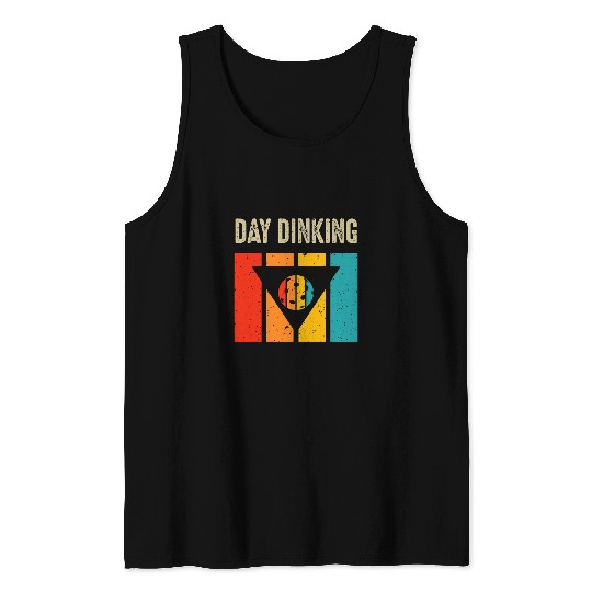 Sport Pickleball Day Dinking Funny Martini Pickleball Tank Tops