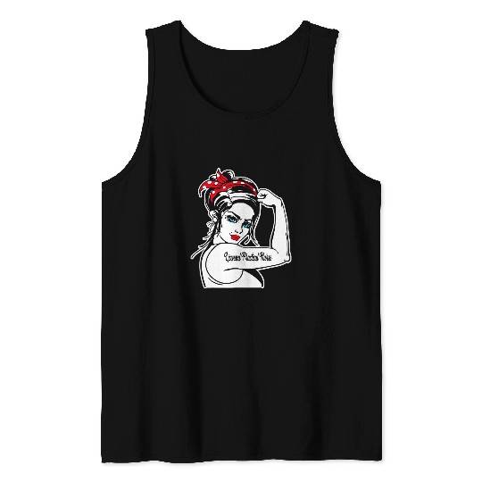 nurses Job Female Licensed Practical nurses LPN Rosie The Riveter Girl Tank Tops