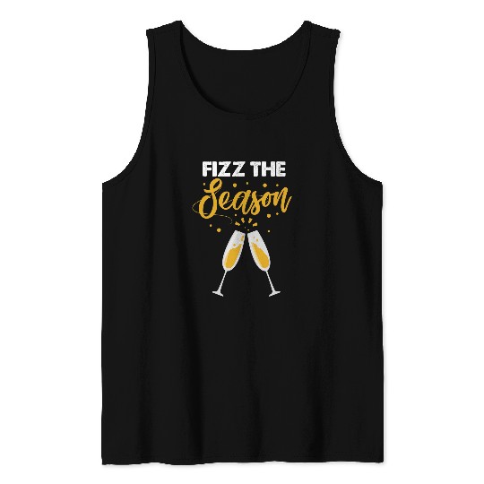Wines Fun Fizz The Season Champagne Wines Holiday Party Tank Tops